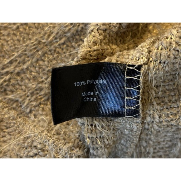 LANE BRYANT Beige Mock Neck Eyelash Knit Sweater Women 18/20 Drop Shoulder NEW - Picture 8 of 11